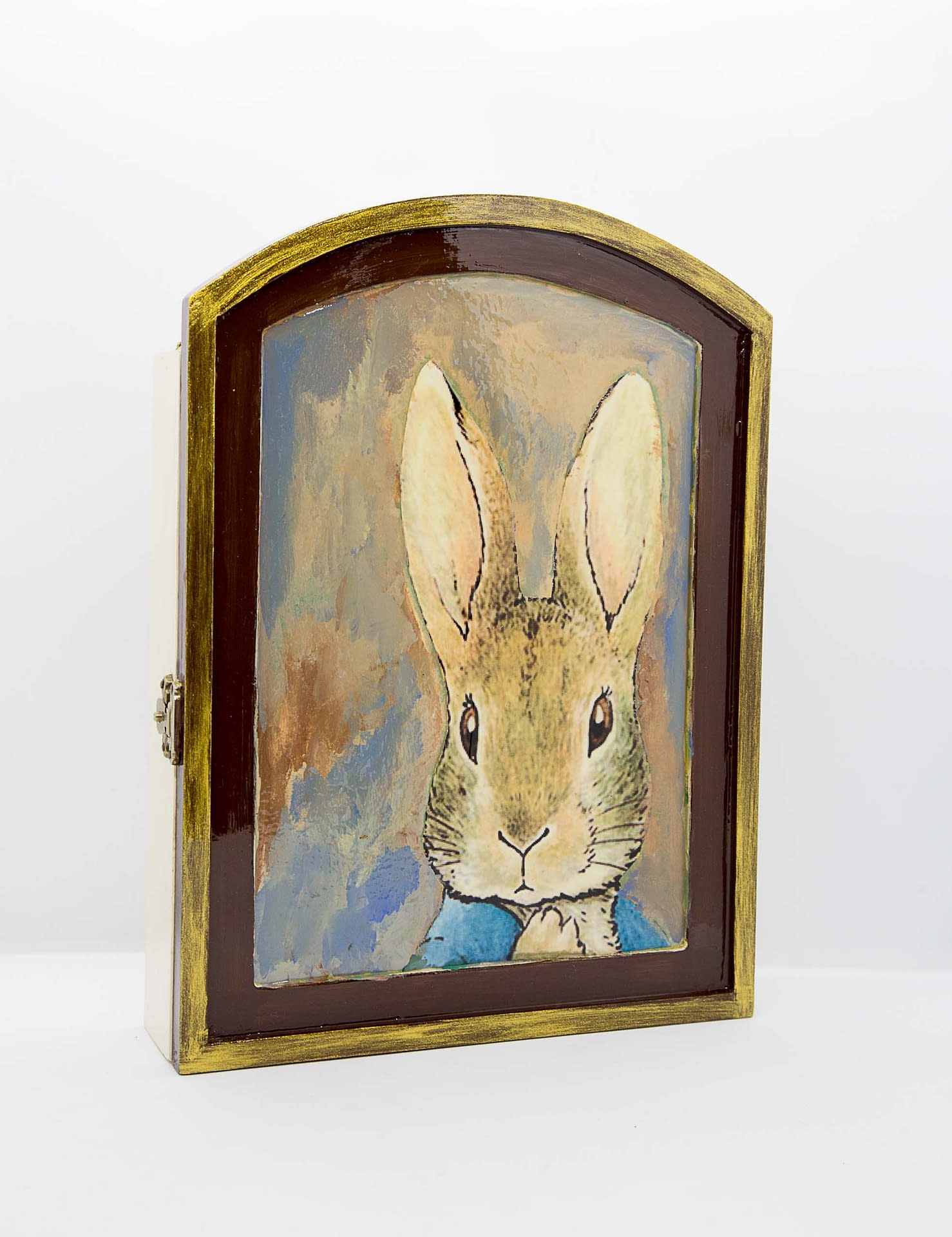Decoupage Peter Rabbit Key BoxBrown (30*5*28cm) Monza Home Collection
