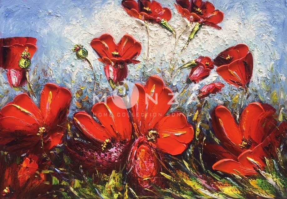 Crocus Flower Symbolize Love & CheerfulnessRed (90*130cm) Monza Home