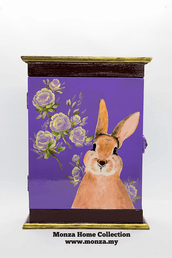 Decoupage Peter Rabbit Key BoxPurple (20*7*28cm) Monza Home Collection
